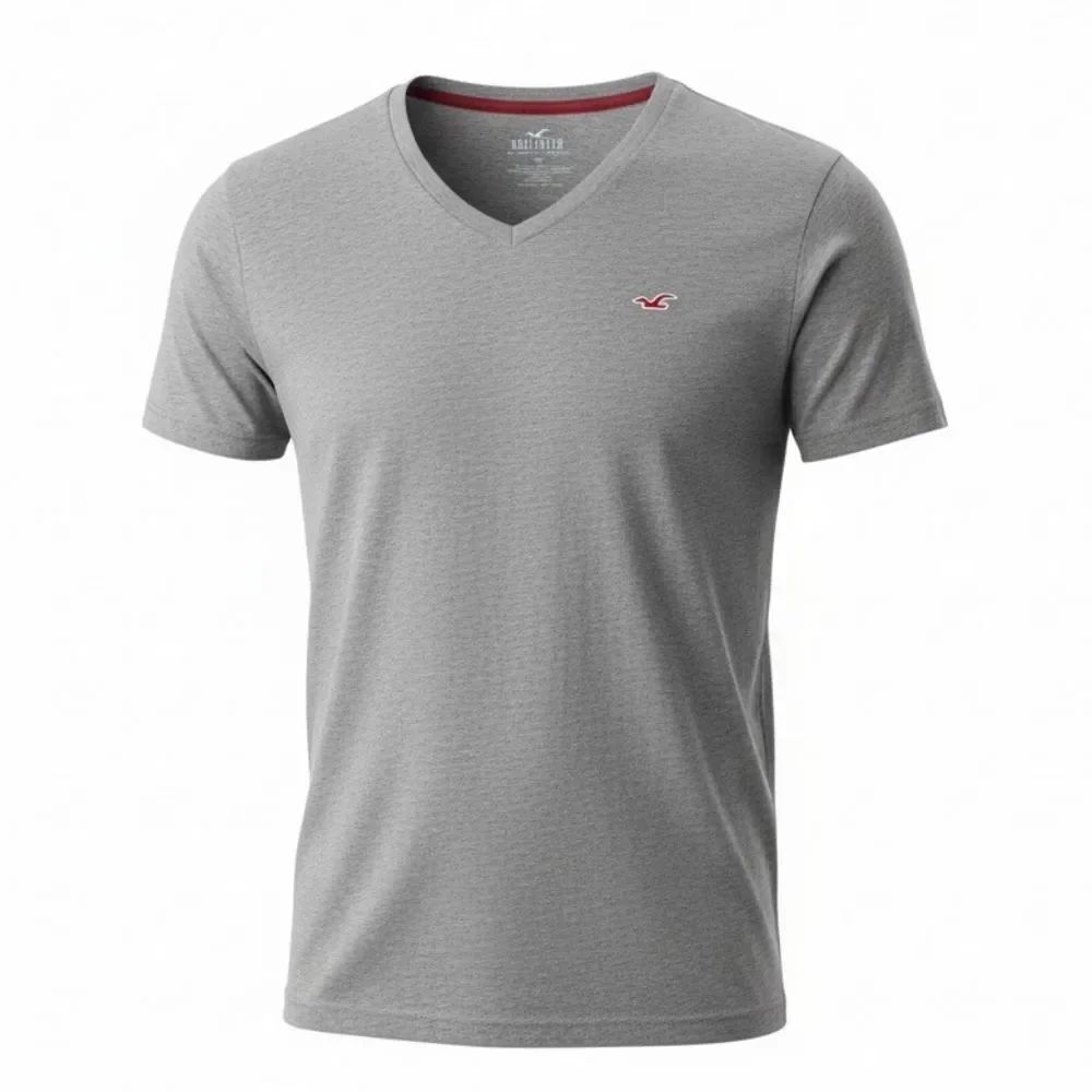 Hollister Gray V-Neck Tee